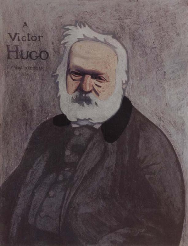 Felix Vallotton Portrait decoratif of Victor Hugo oil painting image